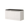 Hanah Home Mr2-W Zapatero Blanco con Parte Superior de Piel de PU